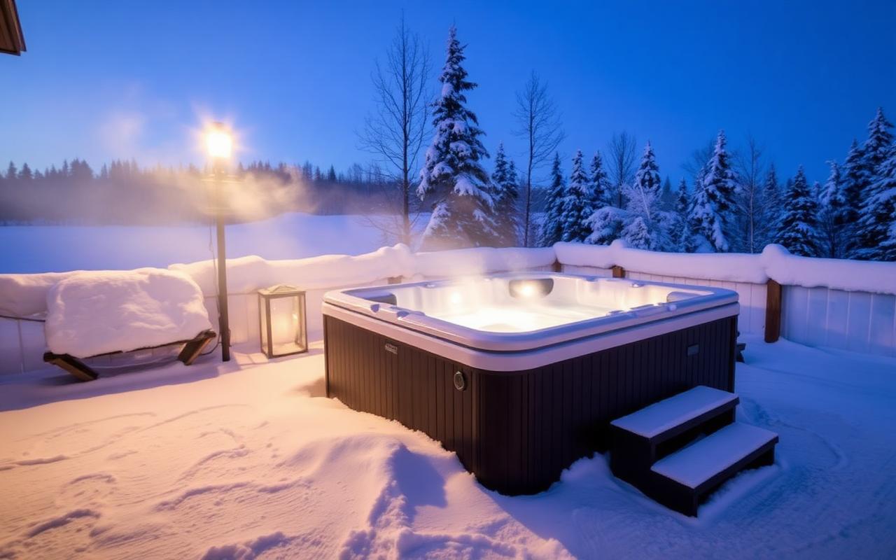 Fermeture de spa — Ocarina Spa, technicien au Québec
